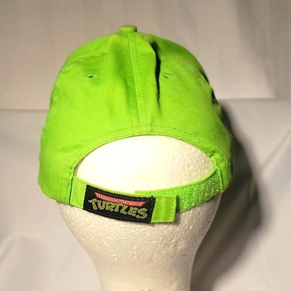 TMNT Teenage Mututant Ninja Turtles Hat Green Strapback, One Size